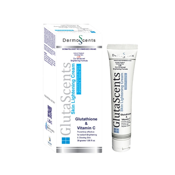 GlutaScents Skin Lightening Cream 30g – Glutathione & Vitamin C Brightening Cream Best Skin whitening Cream