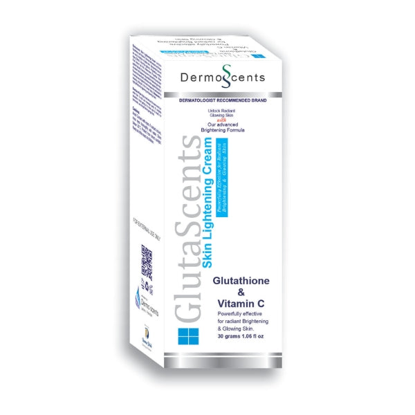 GlutaScents Skin Lightening Cream 30g – Glutathione & Vitamin C Brightening Cream Best Skin whitening Cream