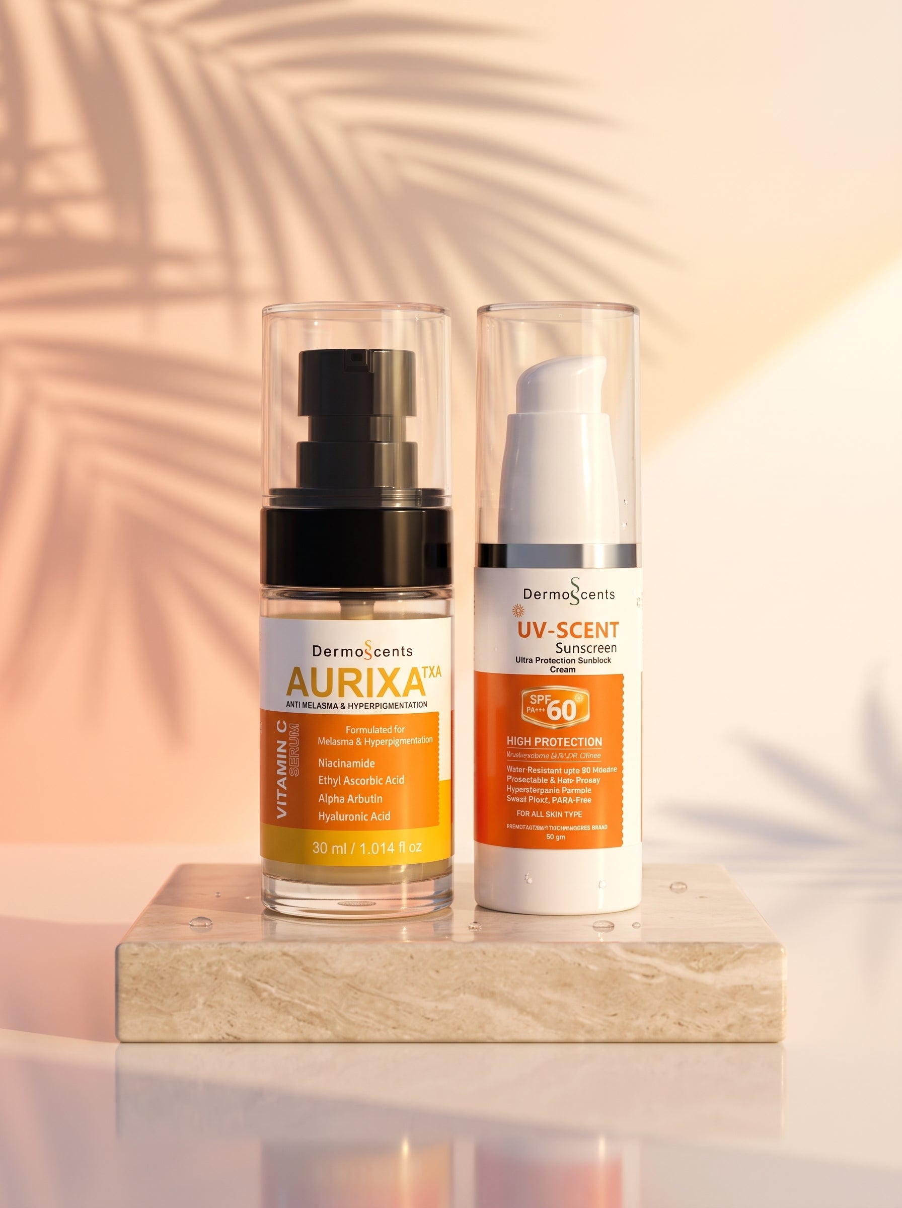 Aurixa TXA + UV Scent SPF 60 | Brightening & Sun Protection Skincare Bundle