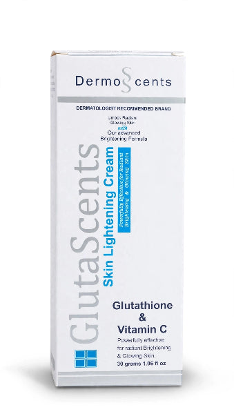 GlutaScents Skin Lightening Cream 30g – Glutathione & Vitamin C Brightening Cream Best Skin whitening Cream