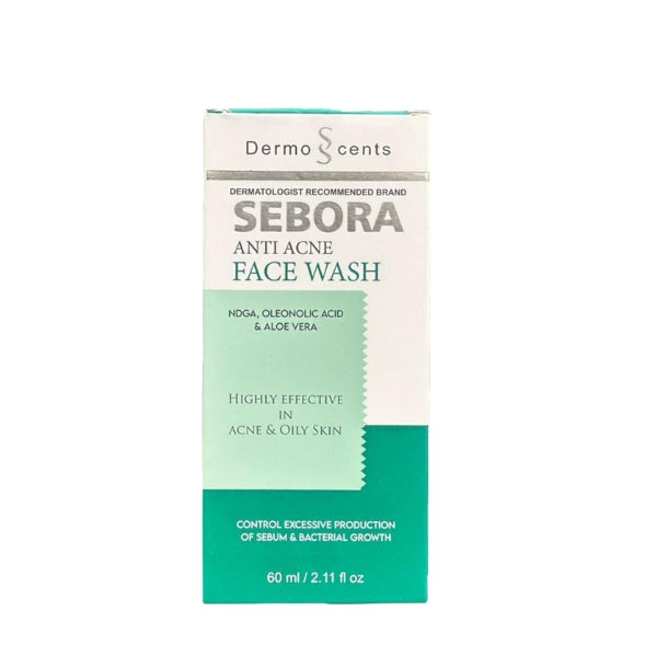Sebora Anti Acne Facewash 60ml – Deep Cleansing & Oil Control