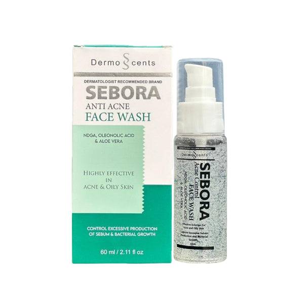 Sebora Anti Acne Facewash 60ml – Deep Cleansing & Oil Control